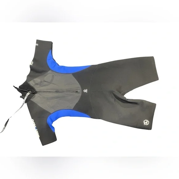 Defiance Neoprene Black & Blue Shorty Style Wetsuit Men’s EUC - Picture 7 of 14